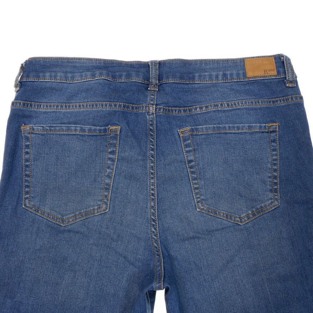 Roebuck & Co Jeans Womens 12/14 Jegging Blue High Mid Stretch Measures 32 x 28.5 - Picture 6 of 10